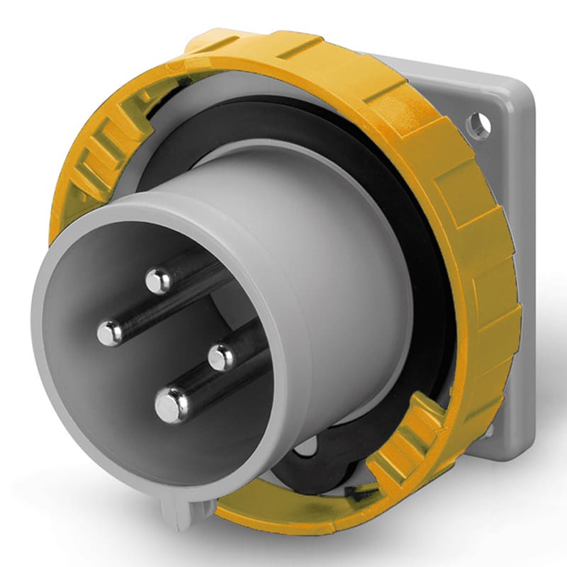 SCAME PARRE - SPINA DA INCASSO 32A 3P+T 4H 100-130V