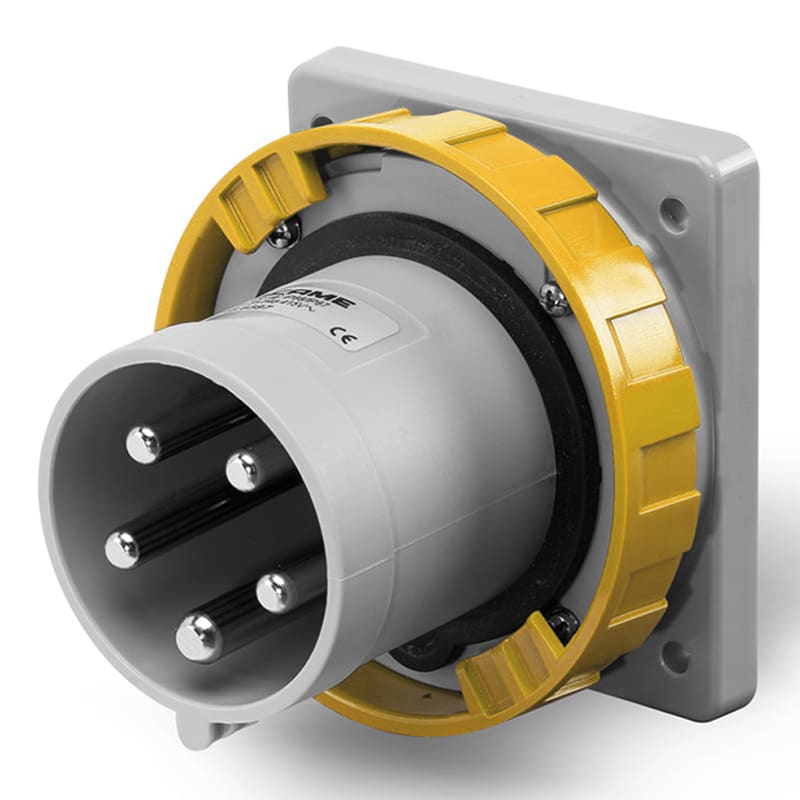 SCAME PARRE - SPINA DA INCASSO 63A 3P+N+T 4H 100-130V