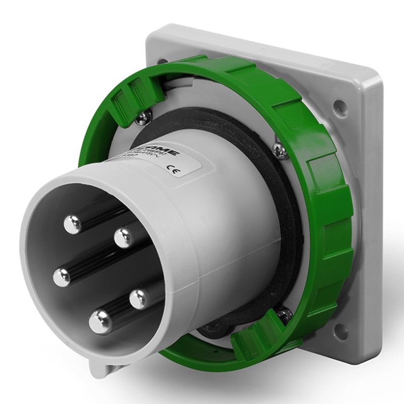 SCAME PARRE - SPINA DA INCASSO 63A 3P+N+T 2H >50V