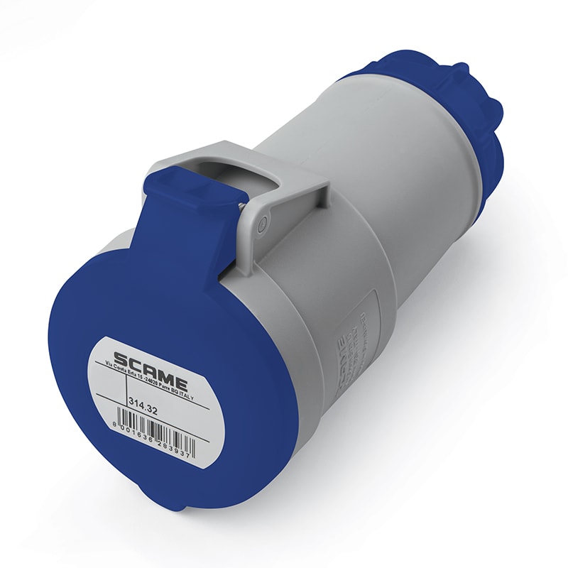 SCAME PARRE - PRESA MOBILE 2P+T IP44 32A 6H 200-250V