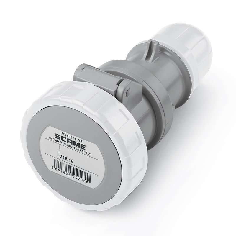 SCAME PARRE - PRESA MOBILE 16A 2P+T 8H IP66/IP67/IP69
