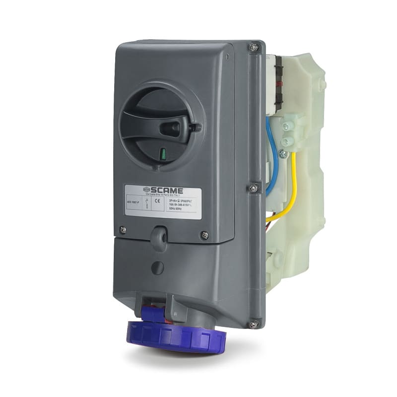 SCAME PARRE - PRESA INTERBL. 2P+T IP66/IP67 16A 6H