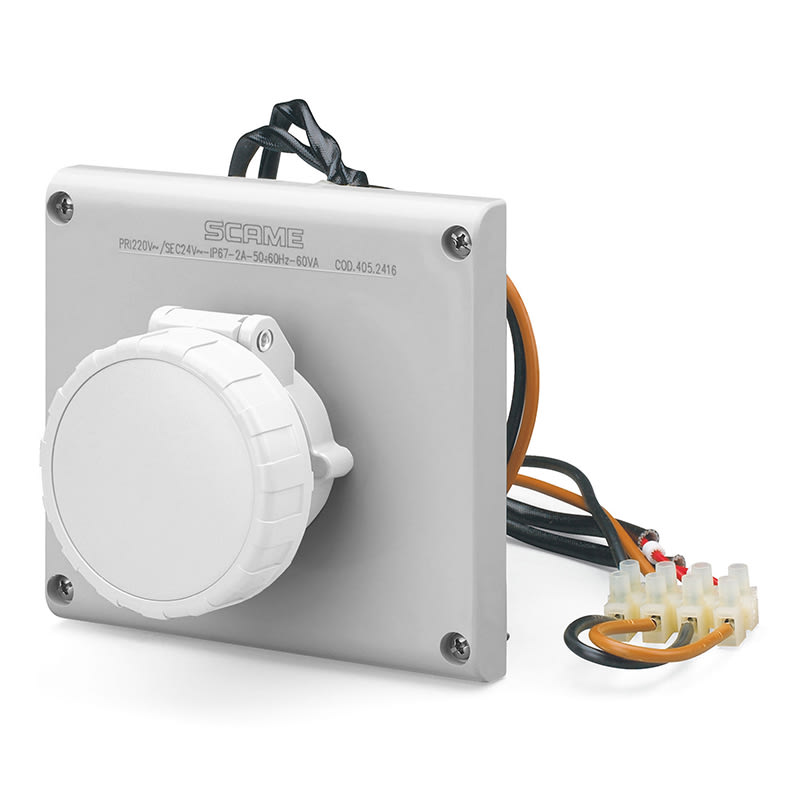 SCAME PARRE - PRESA INCASSO OMNIA 2P 16A <50V 12H IP67