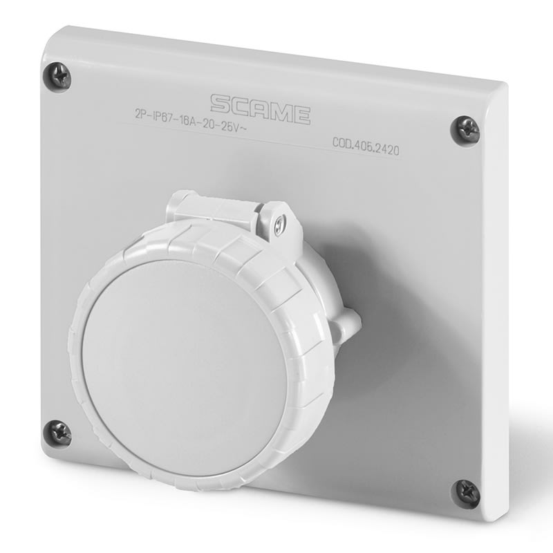 SCAME PARRE - PRESA INCASSO OMNIA 2P 32A <50V 12H IP67