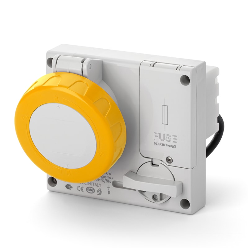 SCAME PARRE - PRESA INC.OMNIA C/FUS.3P+N 16A 4H IP67