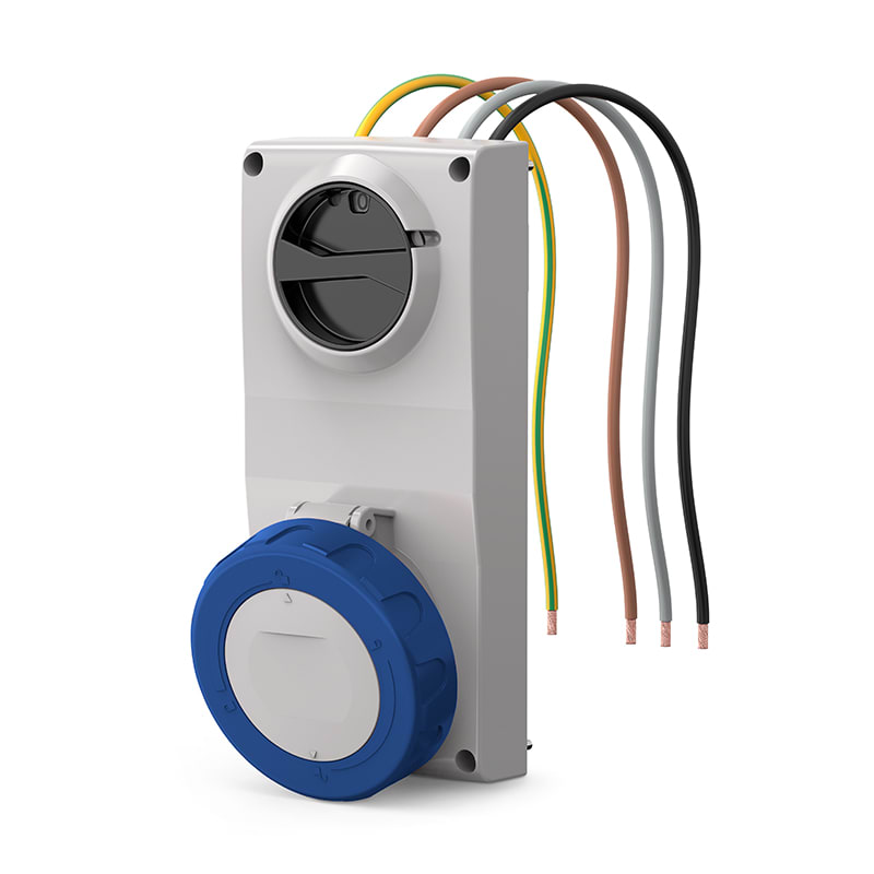 SCAME PARRE - PRESA INCASSO PROXIMA 3P+T 16A 9H