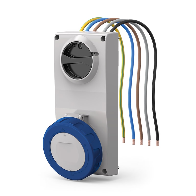 SCAME PARRE - PRESA INCASSO PROXIMA 3P+N 16A 9H