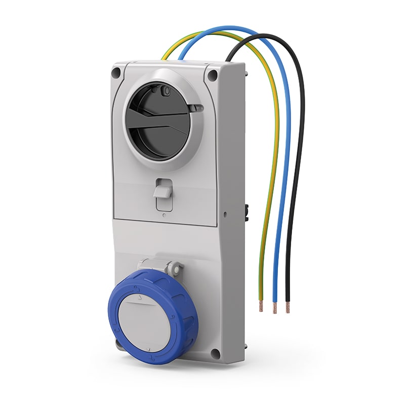 SCAME PARRE - PRESA INCASSO PROXIMA C/FUS.2P+T 32A 6H