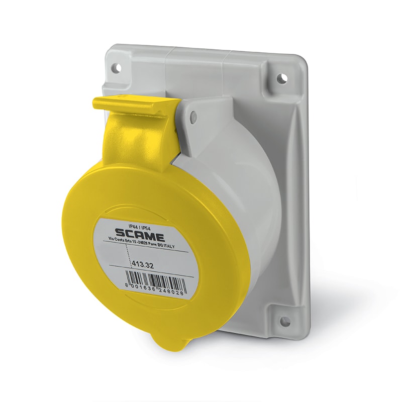 SCAME PARRE - PRESA FISSA 3P+N+T IP44 32A 4H 100-130V