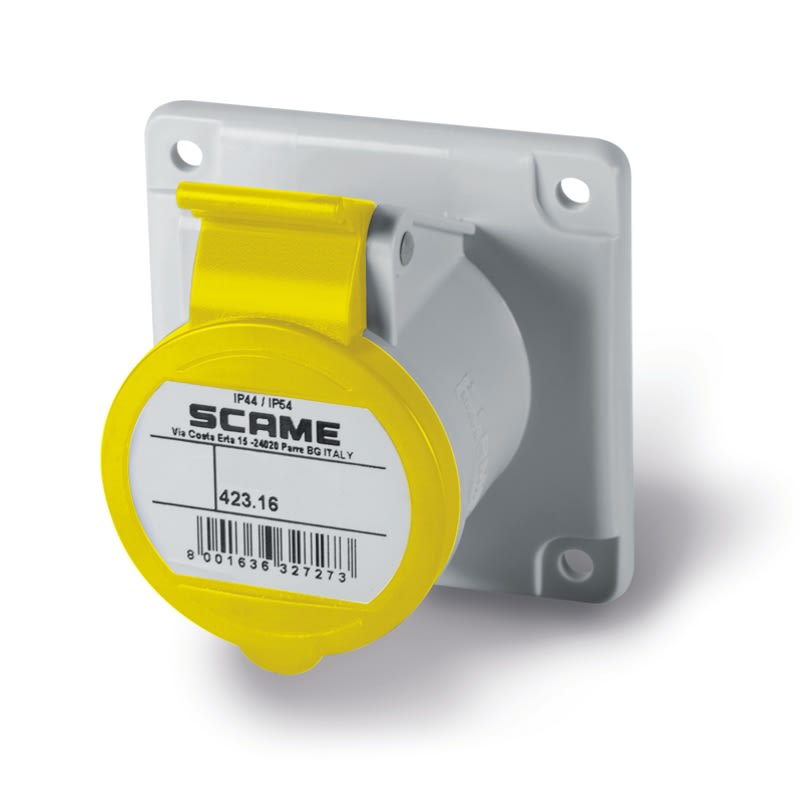 SCAME PARRE - PRESA INCASSO 2P+T IP44/IP54 16A 4H