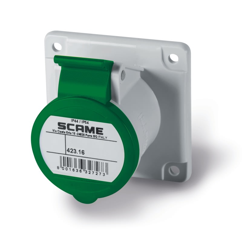 SCAME PARRE - PRESA INCASSO 16A 2P+T 10H >50V