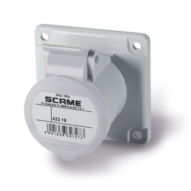 SCAME PARRE - PRESA INCASSO 2P+T IP44/IP54 16A 8H