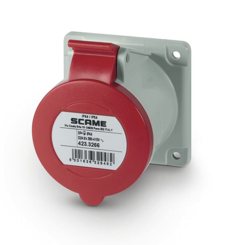 SCAME PARRE - PRESA INCASSO 3P+T IP44/IP54 32A 6H