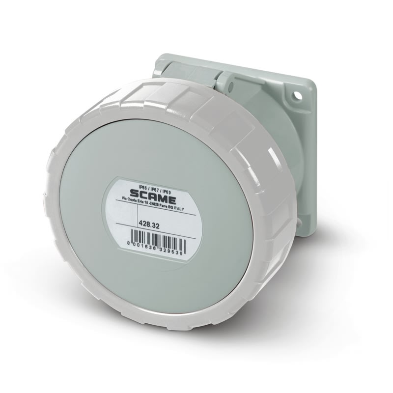 SCAME PARRE - PRESA DA INCASSO IP66/IP67 2P+T 32A 12H