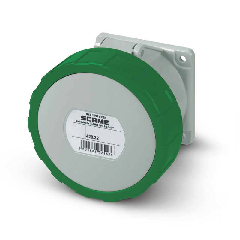 SCAME PARRE - PRESA DA INCASSO IP66/IP67 3P+N+T 32A 2H