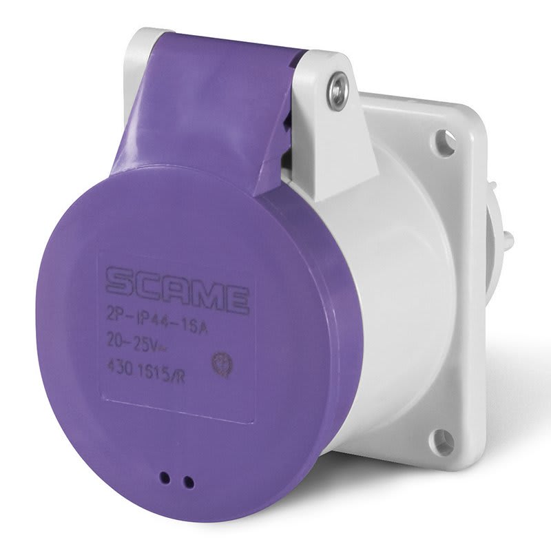 SCAME PARRE - PRESA INCASSO BASSISS. 3P 16A 24V