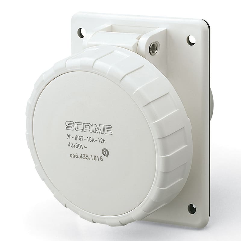 SCAME PARRE - PRESA INC.<50V 2P 16A 12H IP67