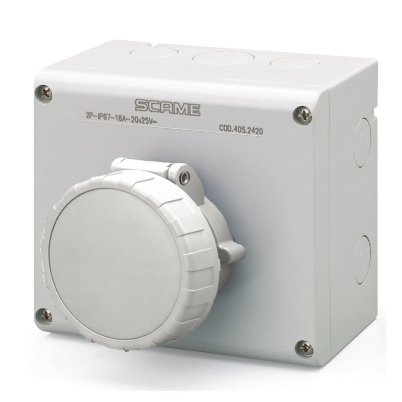 SCAME PARRE - PRESA INTERBL. 16A 2P 12H IP66/IP67