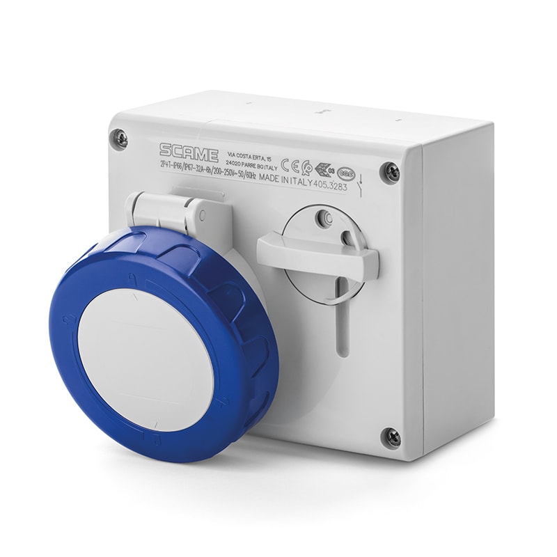 SCAME PARRE - PRESA INTERBL. 32A 2P+T 6H IP66/IP67