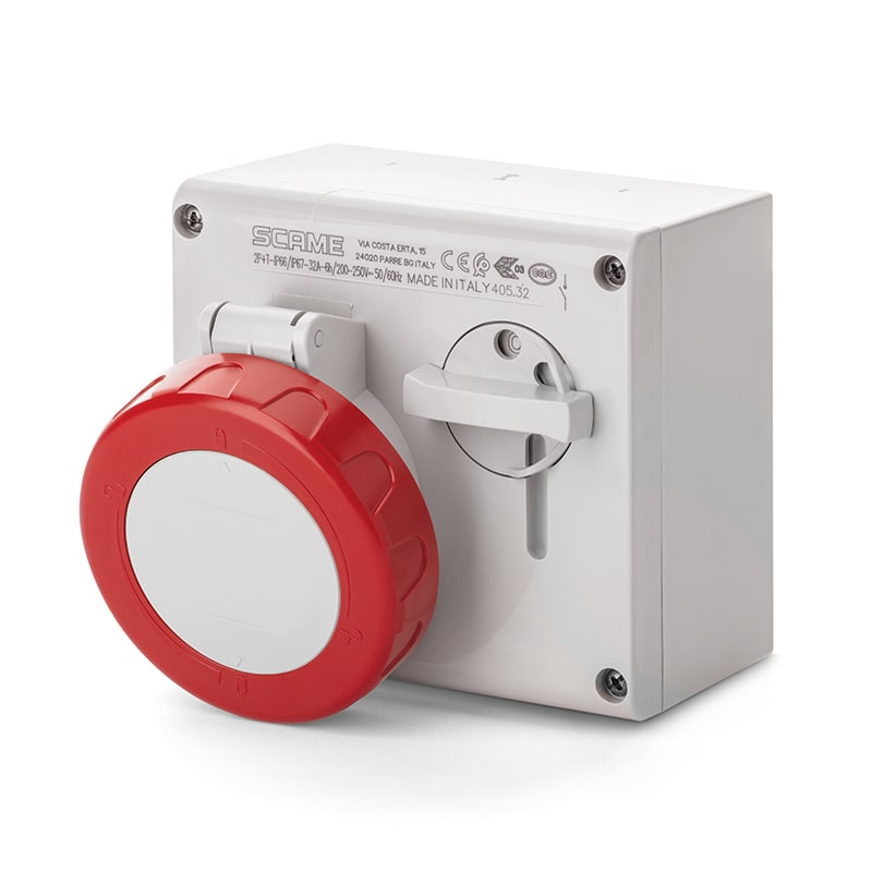 SCAME PARRE - PRESA INTERBL. 32A 3P+N+T 6H IP66/IP67