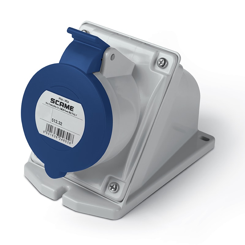 SCAME PARRE - PRESA DA PARETE 32A 3P+T 9H IP44/IP54