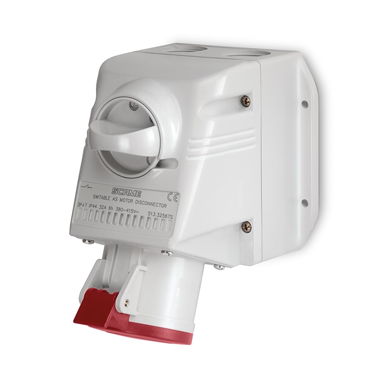 SCAME PARRE - PRESA PARETE 3P+T IP44 32A 6H 380-415V