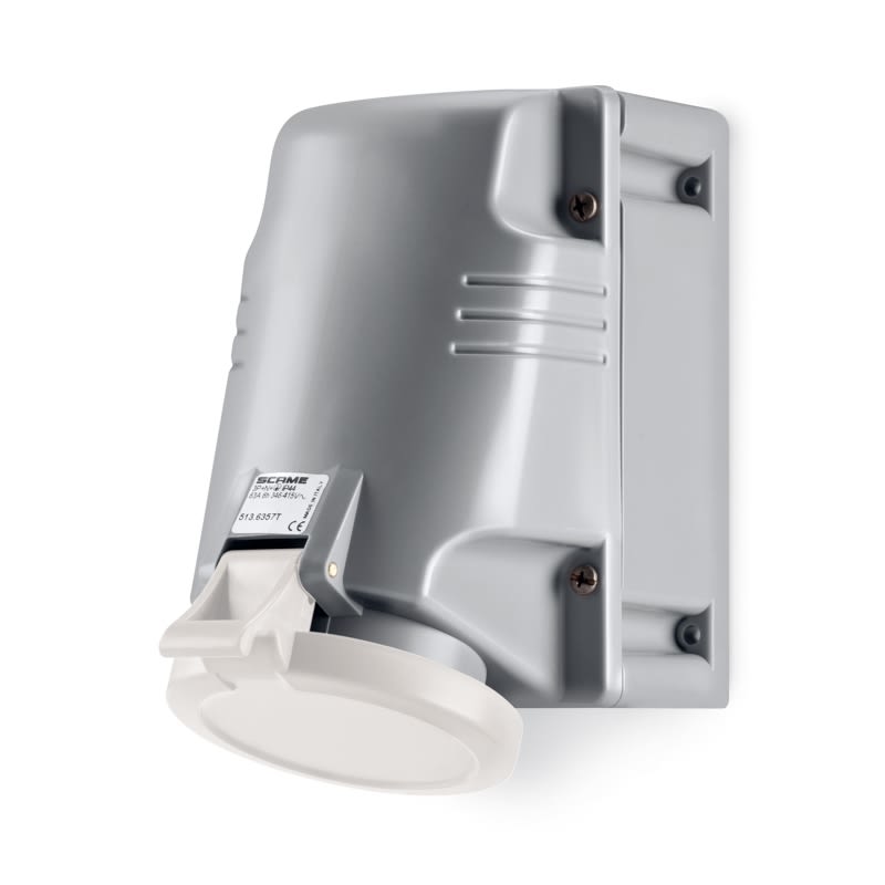SCAME PARRE - PRESA PARETE 2P+T IP44 63A 12H TST>50V