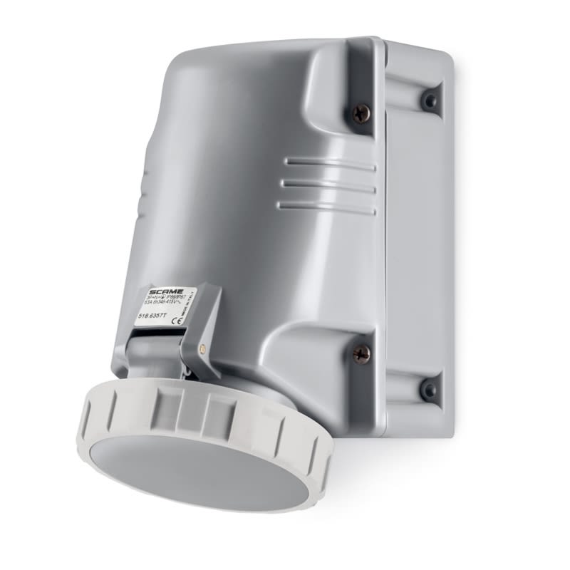 SCAME PARRE - PRESA PARETE 2P+T IP66/IP67 125A 3H