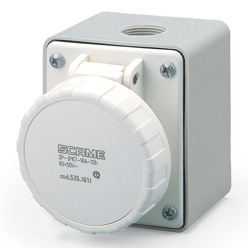 SCAME PARRE - PRESA PAR.<50V 2P 16A 10H IP67