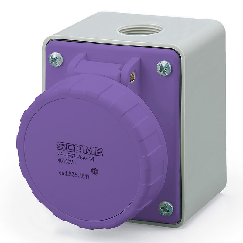 SCAME PARRE - PRESA PAR.<50V 2P 32A 24V IP67