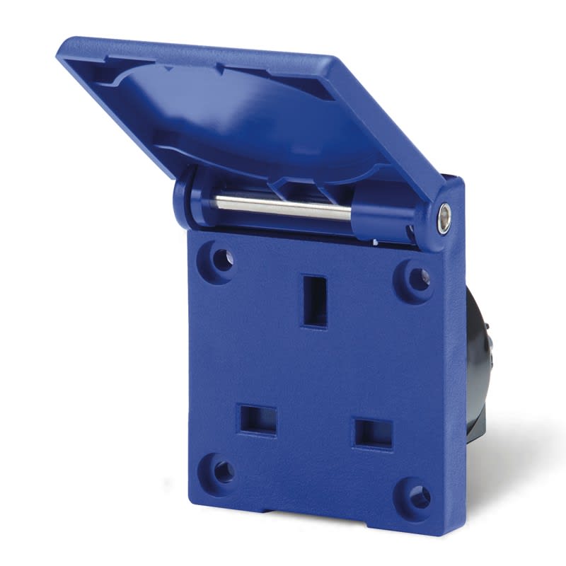 SCAME PARRE - PRESA INCASSO BS1363 13A BLU (FL.50X60)