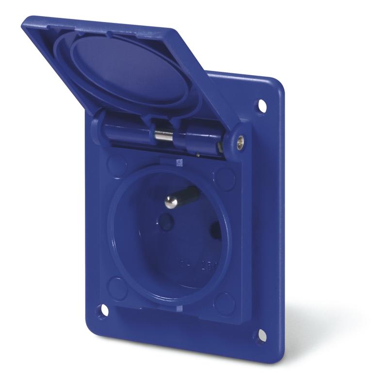 SCAME PARRE - PRESA INCASSO FRANCESE C/SHUTTER E MICRO