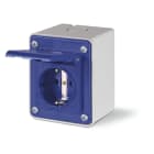 SCAME PARRE - PRESA PARETE TEDESCA CON SHUTTER ING. PG
