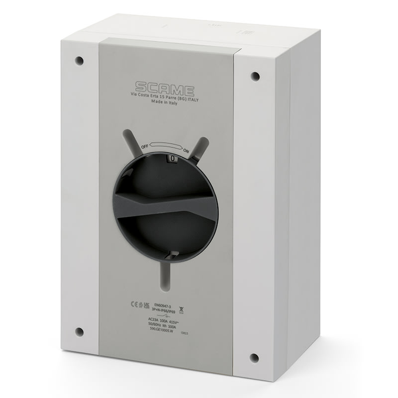 SCAME PARRE - INT. DI MANOVRA/SEZ. 100A 3P+N IP66/IP69