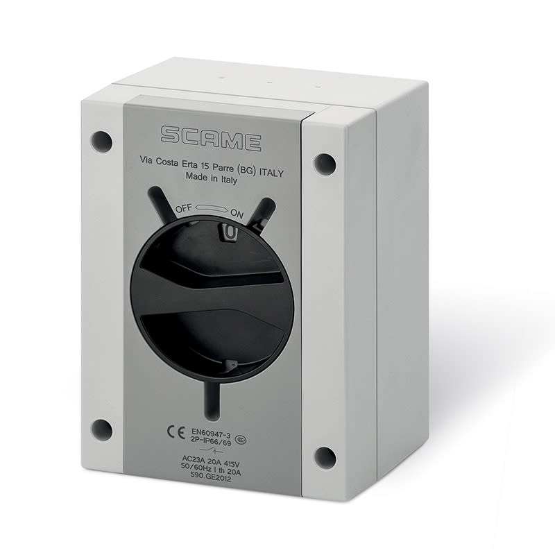 SCAME PARRE - INT. DI MANOVRA/SEZ. 40A 3P+SN IP66/IP69