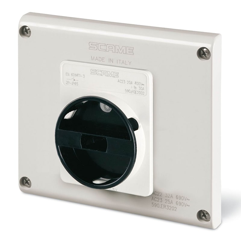 SCAME PARRE - DISP. COMANDO GENERALE IP65 20A 4P INC.
