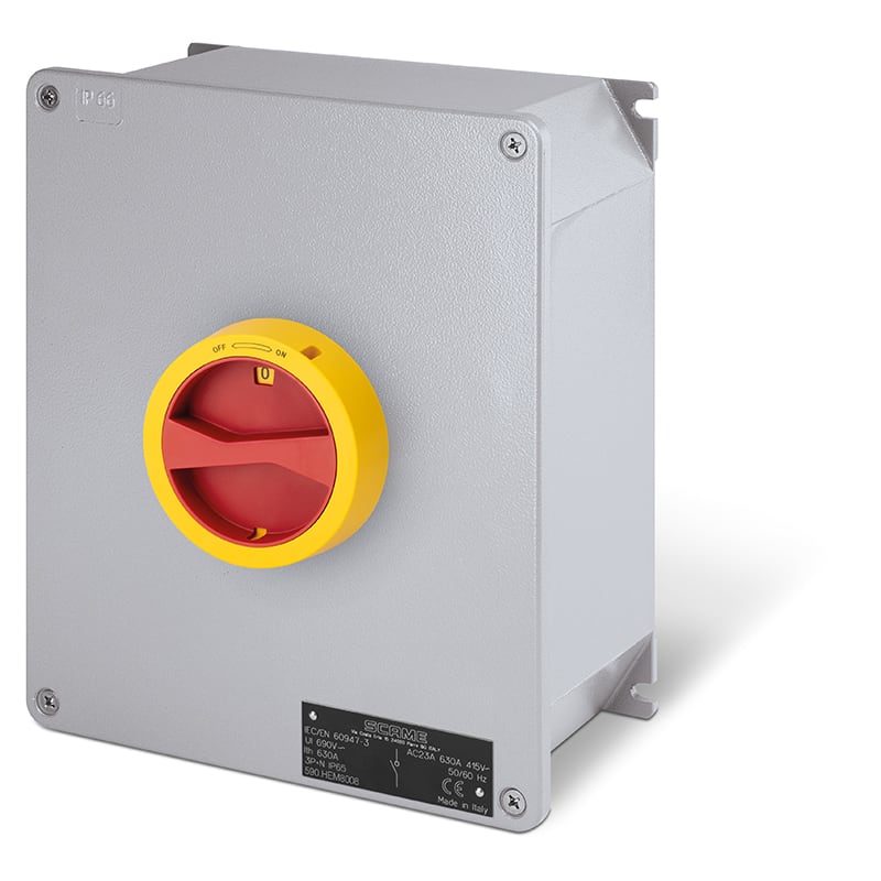 SCAME PARRE - INT. DI MANOVRA/SEZ. 63A 6P IP65