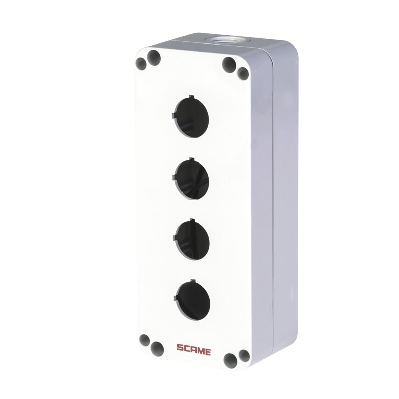 SCAME PARRE - CONTENITORE VUOTO 4 POSTI GRIGIO