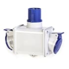 SCAME PARRE - ADATTATORE 2 USCITE 2P+T 220V IP44