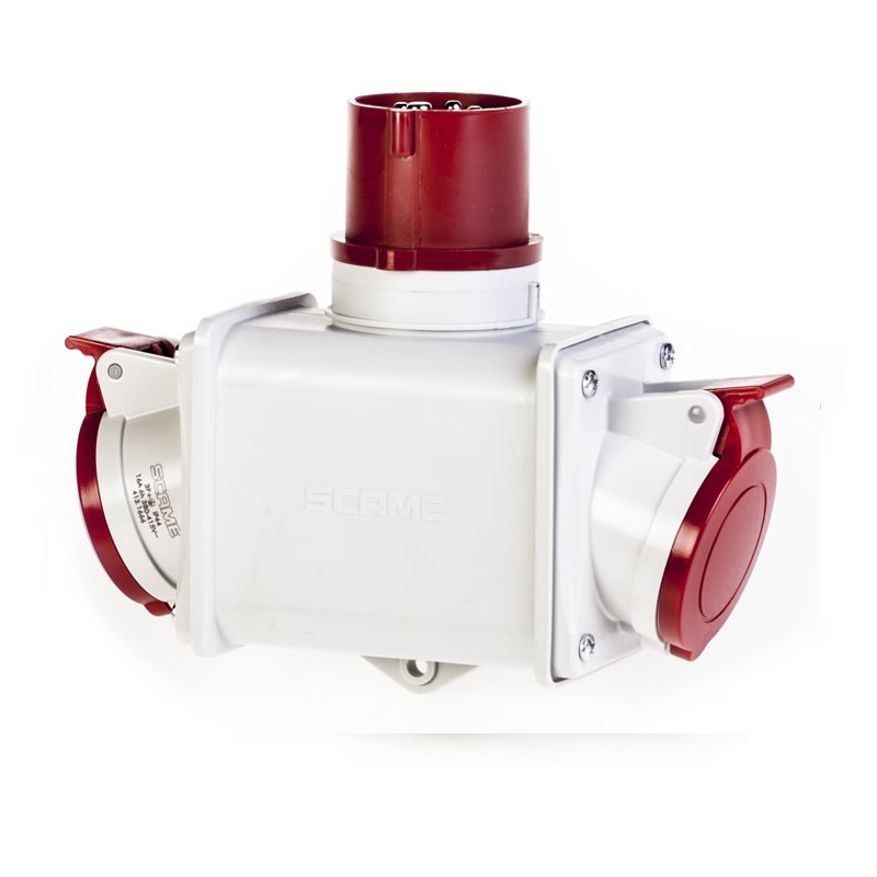 SCAME PARRE - ADATTATORE 2 USCITE 3P+T 380V IP44