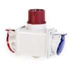 SCAME PARRE - ADATTATORE 2 USCITE 3P+N 380V IP44