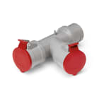 SCAME PARRE - ADATTATORE 2X3P+N 380V 16A IP44