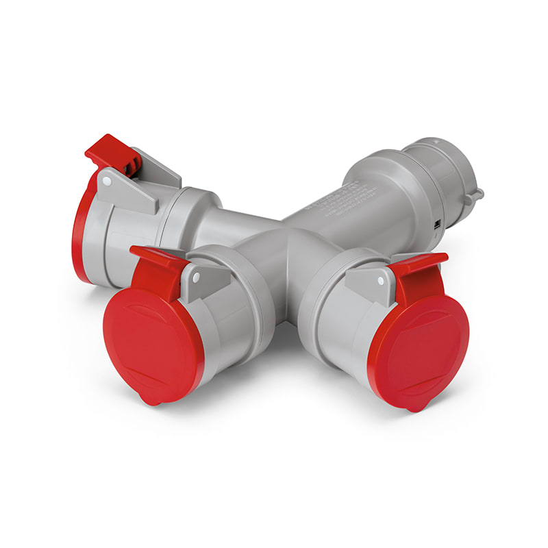 SCAME PARRE - ADATTATORE 3X3P+T 380V 16A IP44