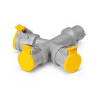 SCAME PARRE - ADATTATORE 3X2P+T 110V 16A IP44
