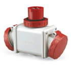 SCAME PARRE - ADATTATORE 2 USCITE 3P+T 380V IP66