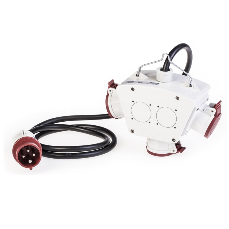 SCAME PARRE - ADATTATORE 3 PRESE C/CAVO IP44