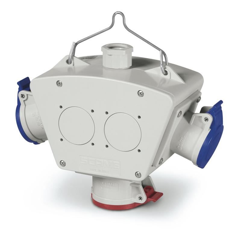 SCAME PARRE - ADATTATORE 3 PRESE S/CAVO IP44