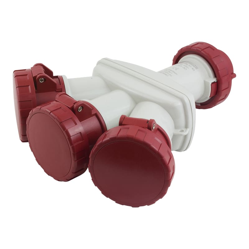 SCAME PARRE - ADATTATORE TRIPLO 3P+T S/CAVO IP66 16A