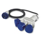 SCAME PARRE - ADATT.TRIPLO 2P+T C/CAVO IP66 16A 110V