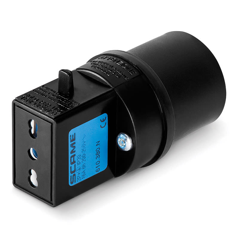 SCAME PARRE - ADATTATORE CEE 17-10/16A NERO